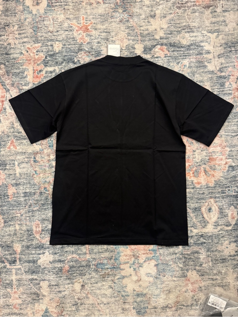 Balenciaga Black Short-Sleeve Logo Tee - Picture 5 of 5